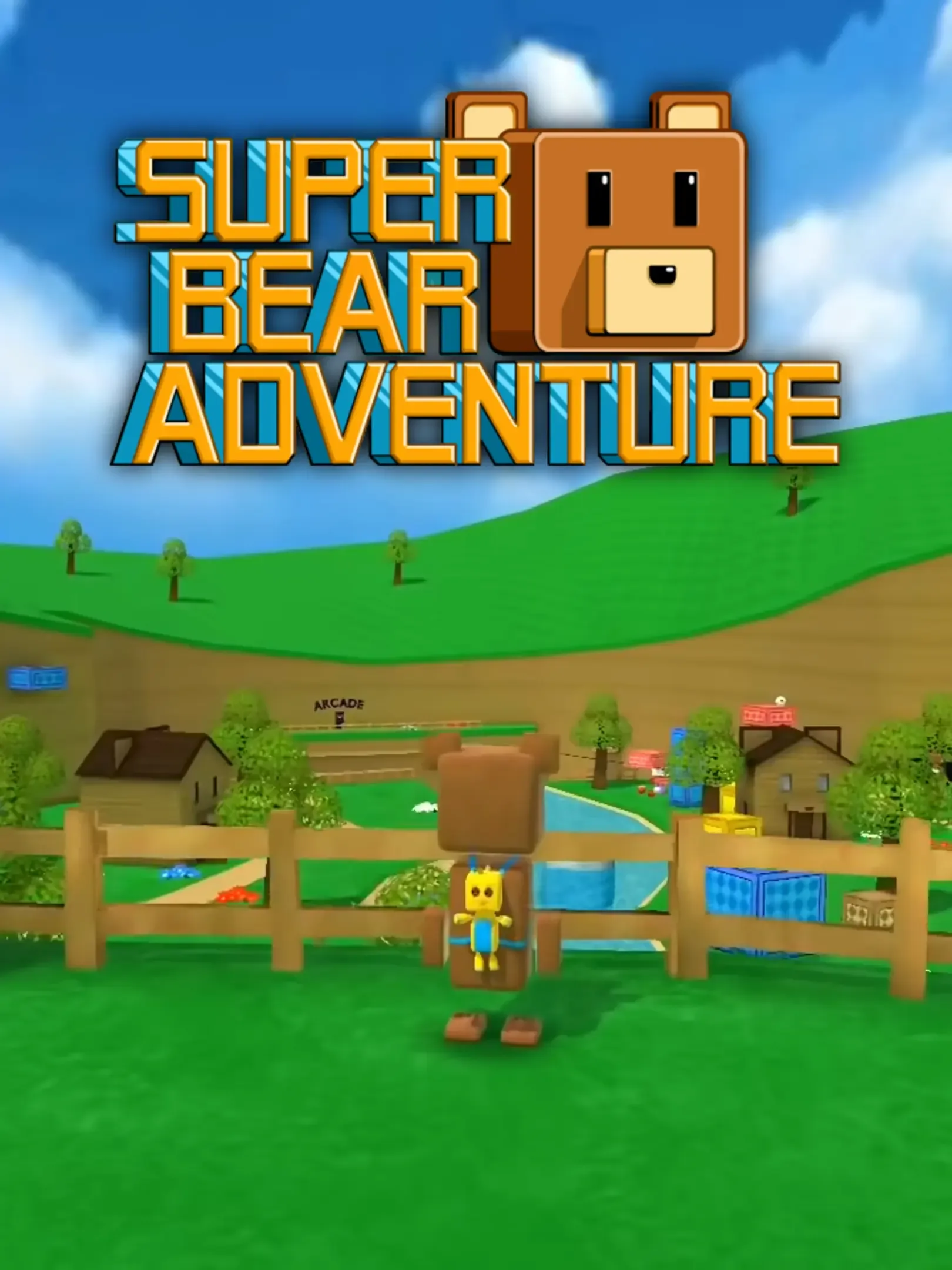 Super Bear Adventure cave maze: platform jumping and puzzle mechanisms